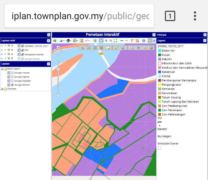 Townplan iplan Cara Membaca