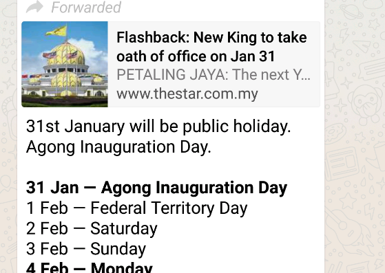 Jan 31 Not Declared Public Holiday Yet Edgeprop My